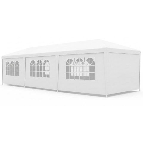 PAWILON NAMIOT OGRODOWY CATERINGOWY PE 9x3M + 8 ŚCIANEK BIAŁY