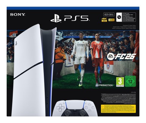Konsola Sony PlayStation 5 Digital 825GB + EA Sports FC26