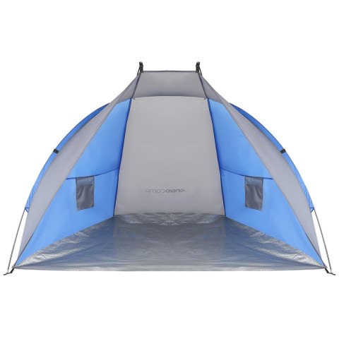 NAMIOT OSŁONA PLAŻOWA SUN 200x120x120cm SZARO-NIEBIESKA ENERO CAMP
