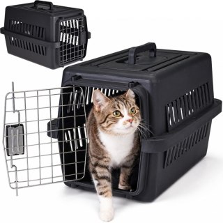 TRANSPORTER DLA ZWIERZĄT 48 X 32 X 29,5 CM PETS COLLECTION CZARNY