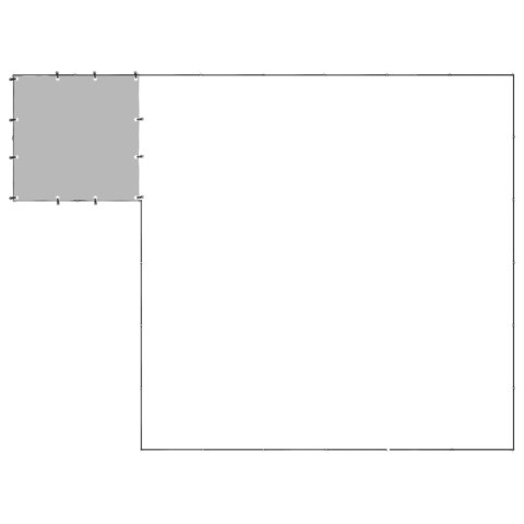 Kojec dla psa, czarny, 12,1 m², stalowy