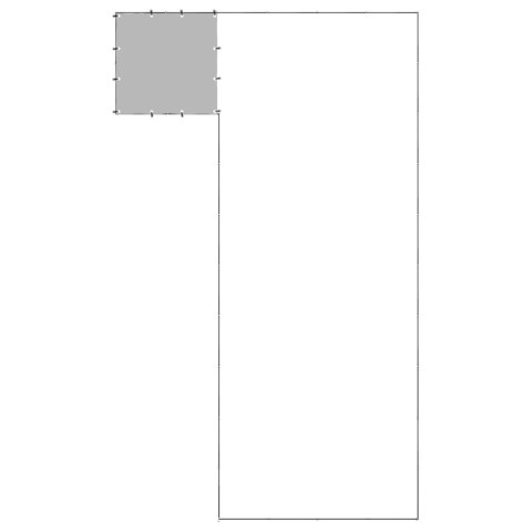 Kojec dla psa, czarny, 19,36 m², stalowy