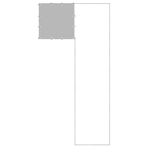Kojec dla psa, srebrny, 6,05 m², stalowy