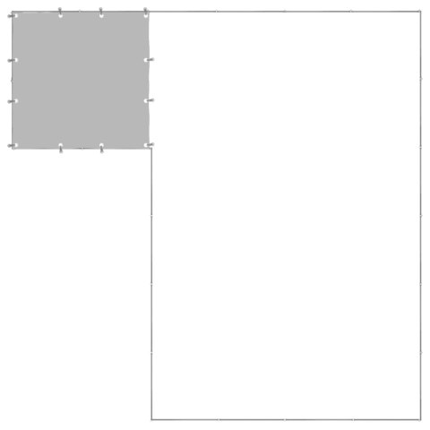 Kojec dla psa, srebrny, 8,47 m², stalowy