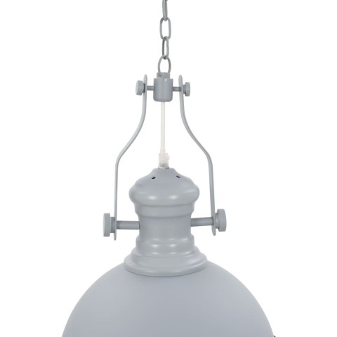 Lampa sufitowa, szara, okrągła, E27