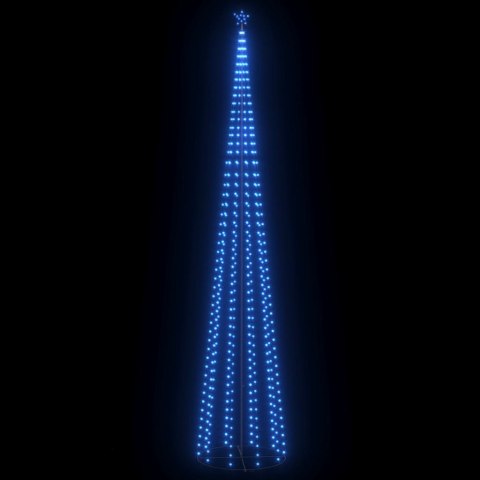 Choinka stożkowa, 752 niebieskich lampek LED, 160x500 cm