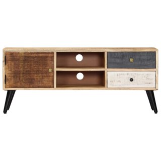 Szafka pod TV, 115 x 30 x 47 cm, lite drewno mango