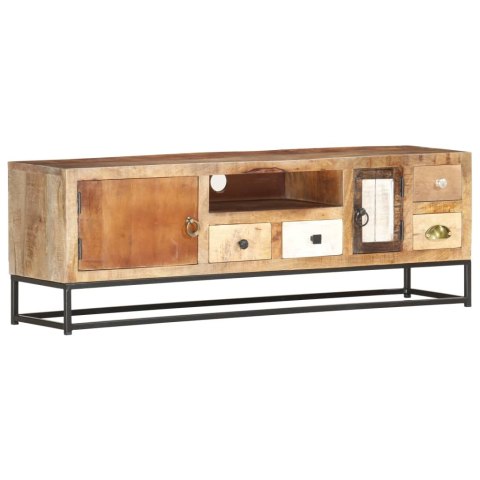 Szafka pod TV, 120x30x40 cm, lite drewno odzyskane