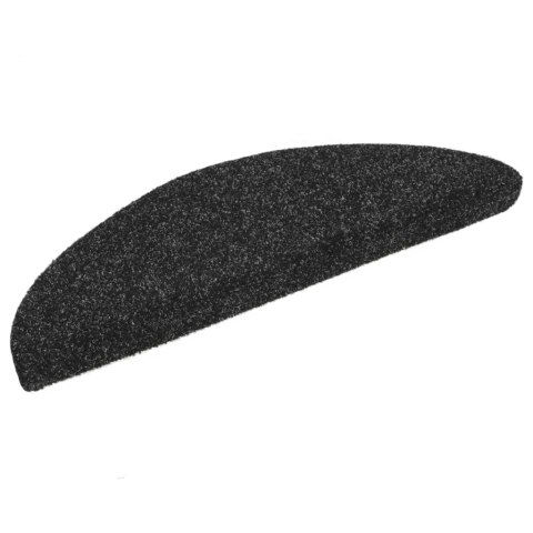 Samoprzylepne nakładki na schody, 10 szt., czarne, 56x17x3 cm