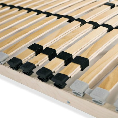 Stelaże do łóżek, 2 szt., 28 listew, 7 stref, 70 x 200 cm