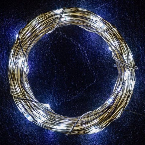 Zestaw 2 sztuk przewodów świetlnych - 200 LED, zimna biel