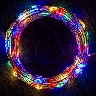 Zestaw 2 sztuk przewodów świetlnych - 200 LED, kolorowych