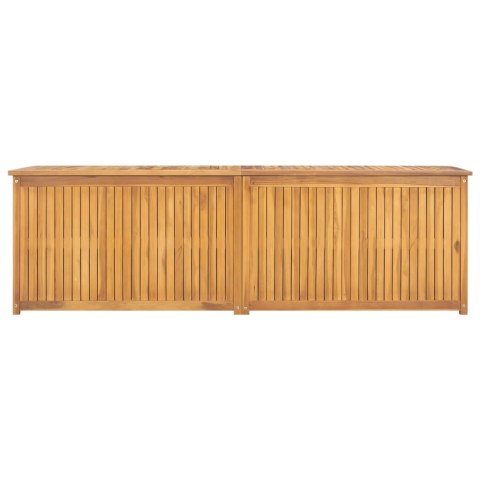 Skrzynia ogrodowa, 175x50x53 cm, lite drewno tekowe