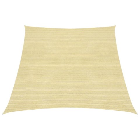 Żagiel przeciwsłoneczny, 160 g/m², beżowy, 3/4x3 m, HDPE