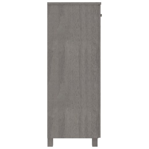 Szafka na buty, jasnoszara, 85x40x108 cm, lite drewno sosnowe