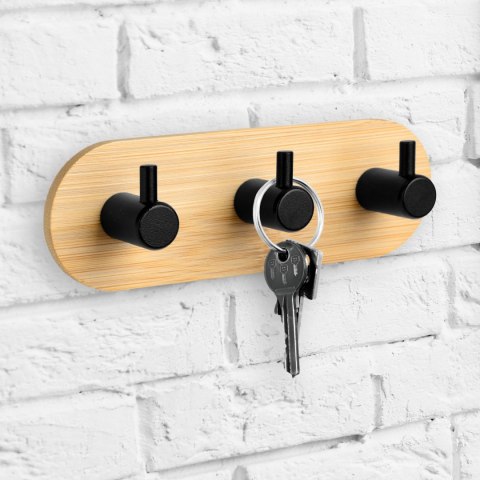 Wieszak loftowy ścienny KENDAR potrójny