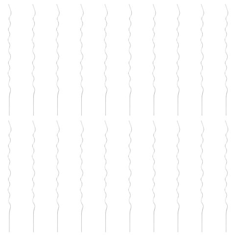 Spiralne podpórki do roślin, 20 szt, 170 cm, stal galwanizowana