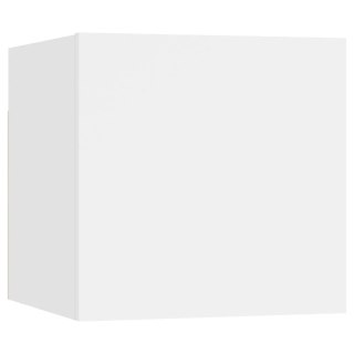Szafka nocna, biała, 30,5x30x30 cm, płyta wiórowa
