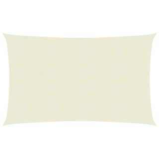 Żagiel przeciwsłoneczny, 160 g/m², kremowy, 2,5x4 m, HDPE