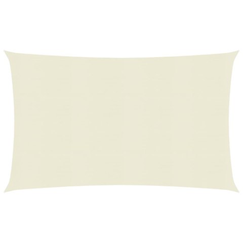 Żagiel przeciwsłoneczny, 160 g/m², kremowy, 2,5x4 m, HDPE
