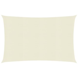 Żagiel przeciwsłoneczny, 160 g/m², kremowy, 2x3 m, HDPE