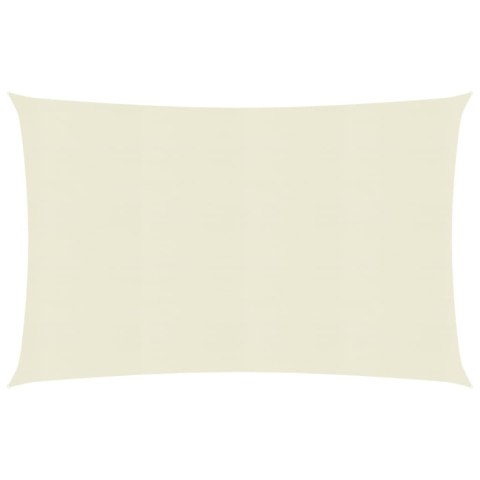 Żagiel przeciwsłoneczny, 160 g/m², kremowy, 2x3 m, HDPE