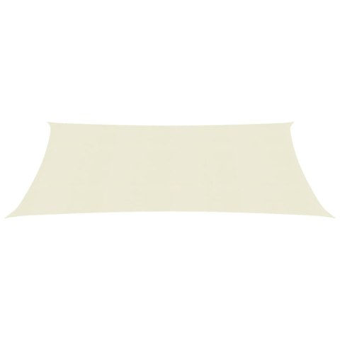 Żagiel przeciwsłoneczny, 160 g/m², kremowy, 2x3 m, HDPE