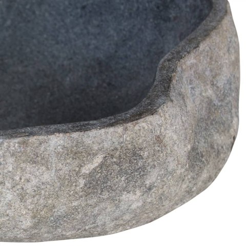 Umywalka z kamienia rzecznego, owalna, 46-52 cm