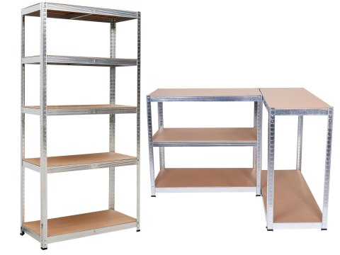 Regał magazynowy 5 poziomów 150x75x30 nośność 625 kg