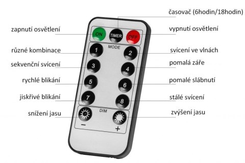 Świąteczne LED oświetlenie - 40m, 400LED, biała ciepła,pilot
