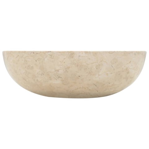Umywalka, 40 x 12 cm, marmurowa, kremowa