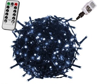 Świąteczne oświetlenie 20 m, 200 diod LED, zimna biel