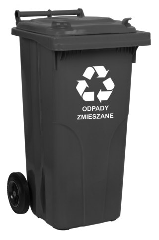 Pojemnik na odpady 120L kosz - czarny