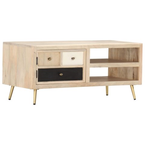 Stolik kawowy, 90 x 45 x 40 cm, lite drewno mango
