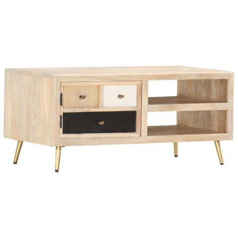 Stolik kawowy, 90 x 45 x 40 cm, lite drewno mango