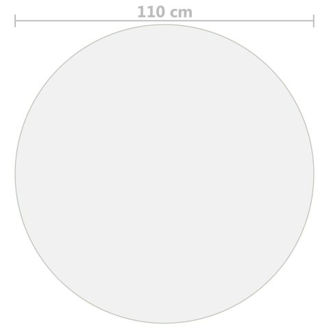 Mata ochronna na stół, przezroczysta, Ø 110 cm, 2 mm, PVC