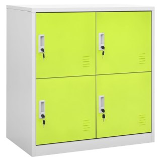 Szafki zamykane, 2 szt., jasnoszaro-zielone, 90x45x92,5 cm