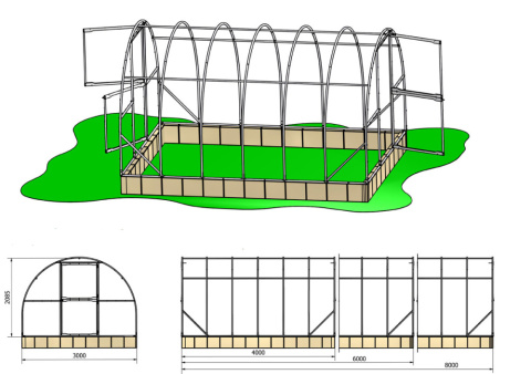 Szklarnia Elite 12m2 (3m x 4m) poliwęglan 4 mm