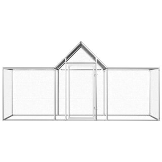 Woliera dla kur, 3 x 1 x 1,5 m, galwanizowana stal