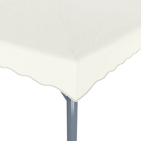 Altana ze sznurem lampek LED, 400x300 cm, kremowa, aluminium