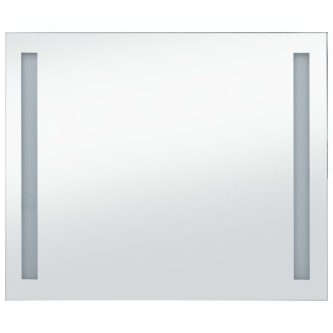 Ścienne lustro łazienkowe z LED, 80 x 60 cm