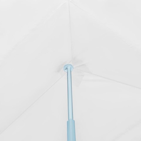Składany namiot z 8 ścianami bocznymi, 3 x 9 m, biały