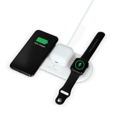 Bezprzewodowa Ładowarka KSIX Apple-compatible Biały