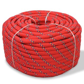 Linka żeglarska z polipropylenu, 10 mm, 250 m, czerwona