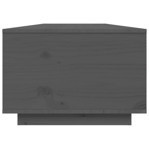 Stolik kawowy, szary, 80x50x35,5 cm, lite drewno sosnowe