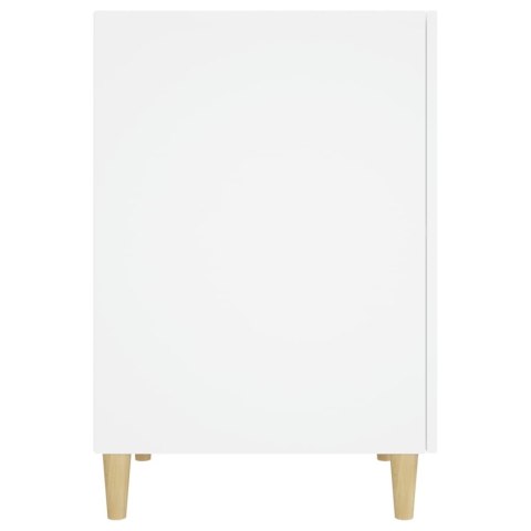 Biurko, białe, 140x50x75 cm, materiał drewnopochodny