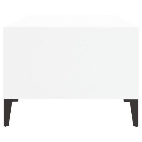 Stolik kawowy, biały 90x50x36,5 cm, materiał drewnopochodny