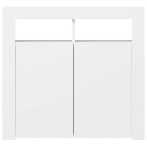 Szafka z oświetleniem LED, biała, 80 x 35 x 75 cm