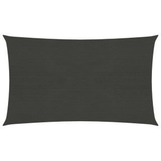 Żagiel przeciwsłoneczny, 160 g/m², antracytowy, 3,5x5 m, HDPE