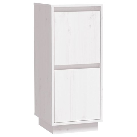 Szafki, 2 szt., białe, 31,5 x 34 x 75 cm, lite drewno sosnowe
